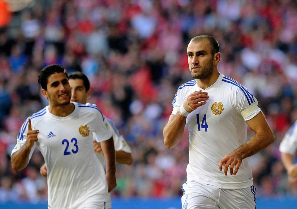Yura Movsisyan scores four for Armenia to deny Gibraltar a shock promotion  in the Nations League