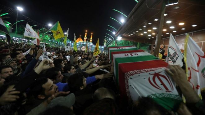 Blasts hit near US Embassy in Baghdad as Iraqis mourn Iranian general ...