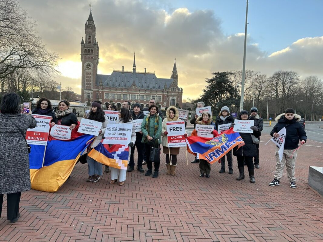 Armenians Rally In The Hague As UN Court Holds Hearings On Lachin ...