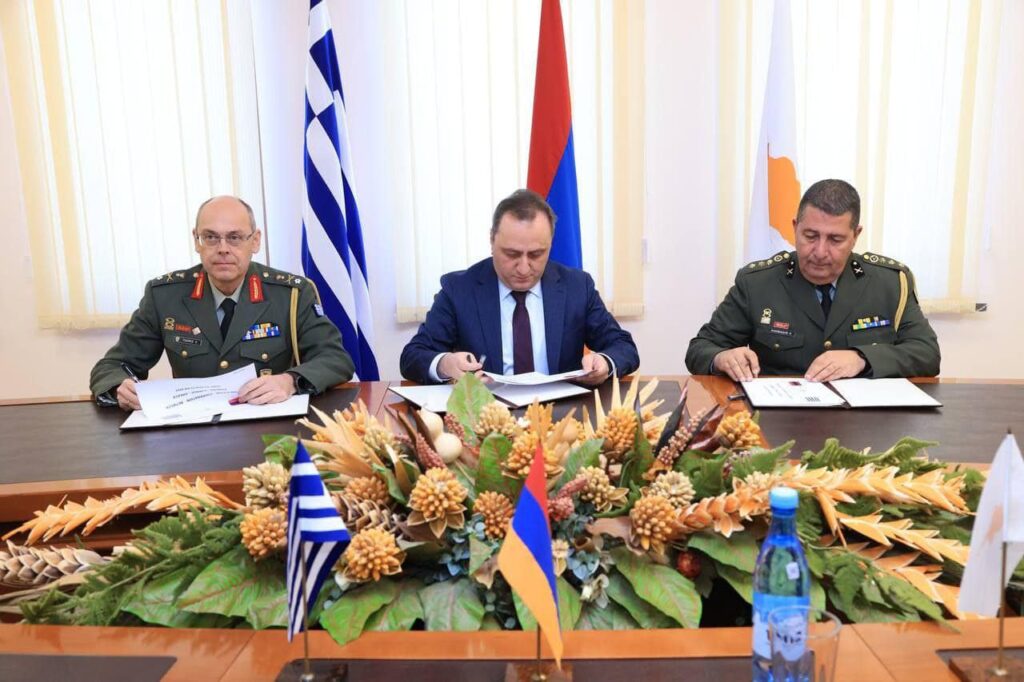 Armenia Greece Cyprus Sign Military Cooperation Programs For 2024   Armenia Greece Cyprus 1024x682 