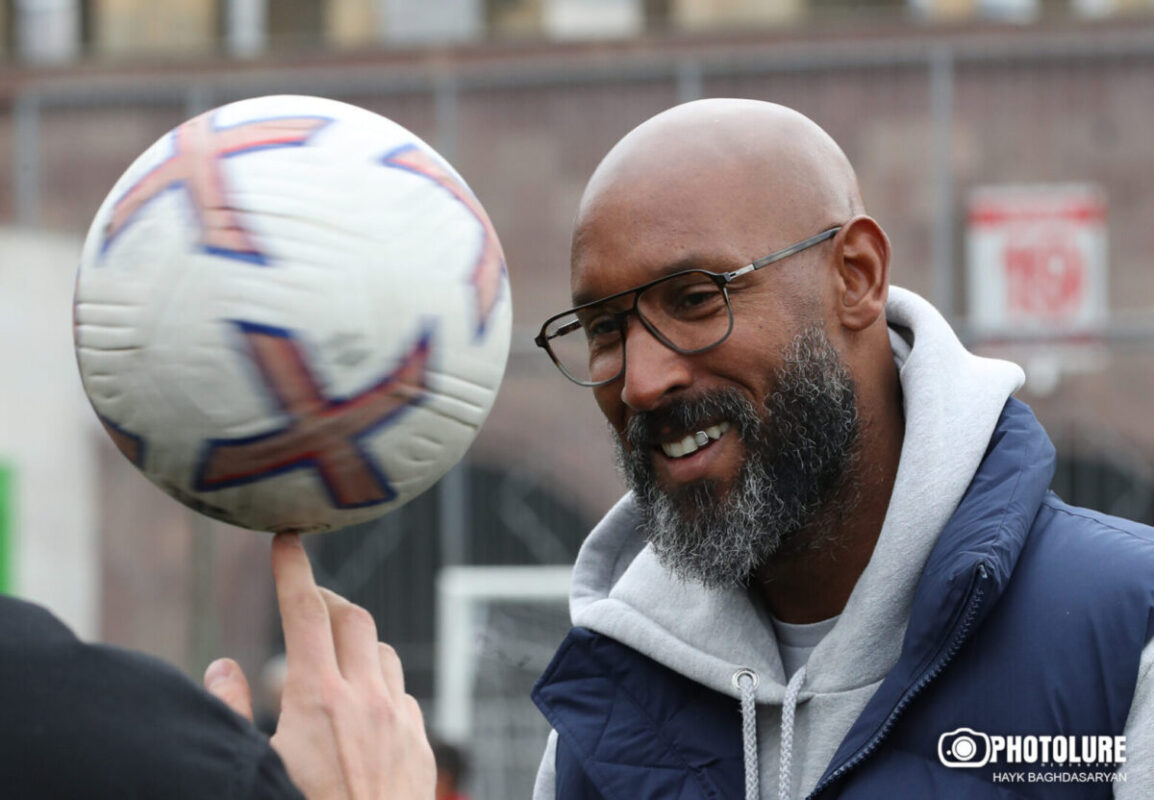 In Armenia, Nicolas Anelka visits football academy after Khoren