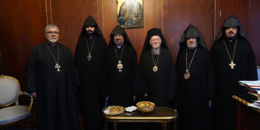 Ecumenical Patriarch Bartholomew receives Armenian Patriarch Sahak