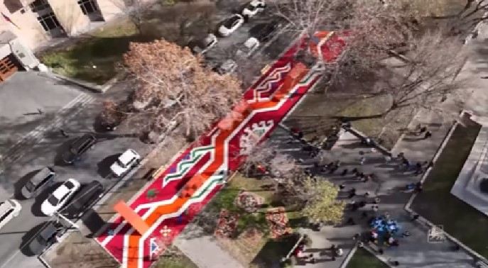 Dragon carpet for children: New playground opens in Yerevan